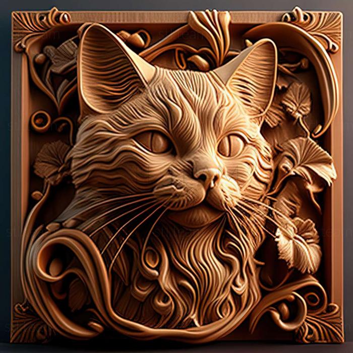 3D model cat (STL)